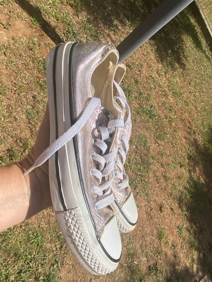 Converse argent 37 1/2 - photo numéro 9