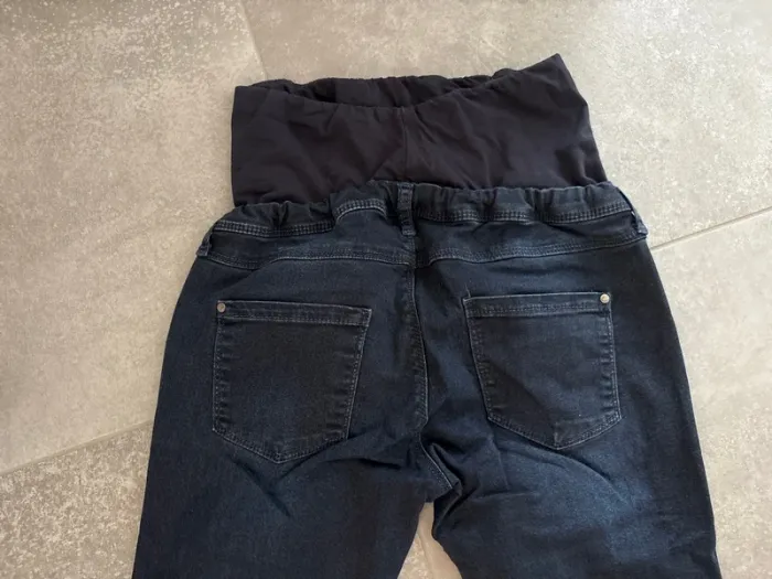 Lot de 2 jean maternité skinny avec bandeau femme enceinte - photo numéro 8