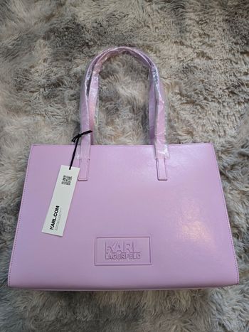 Sac cabas Karl Lagerfeld rose lilas – Neuf avec étiquette & dustbag