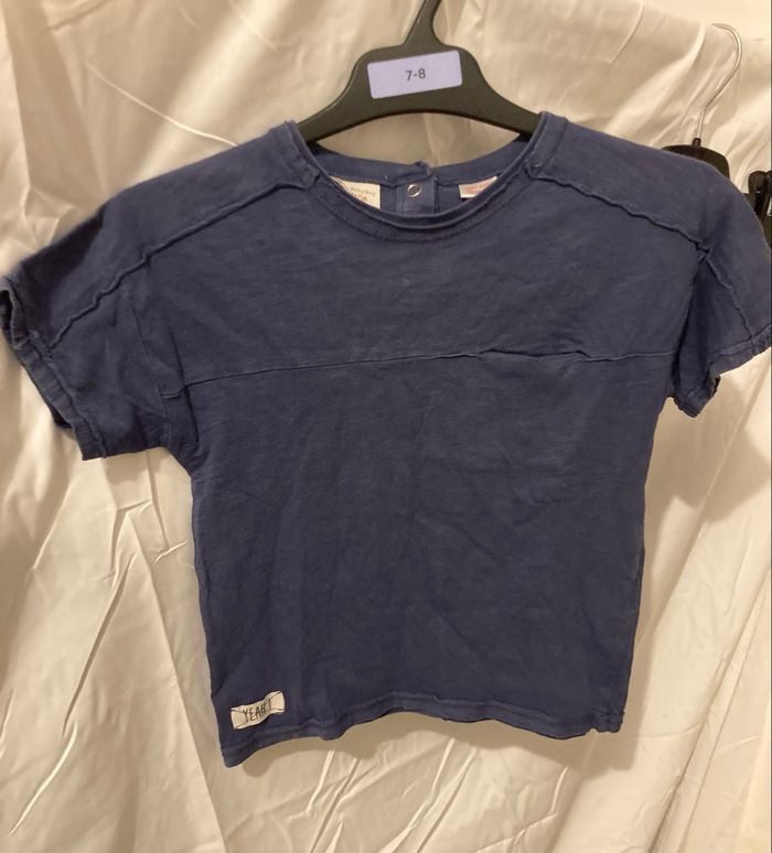 T-shirt Zara BabyBoy bleu – 12/18 mois - photo numéro 3