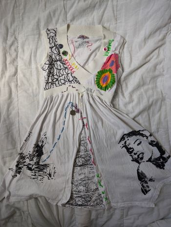 Robe multicolore