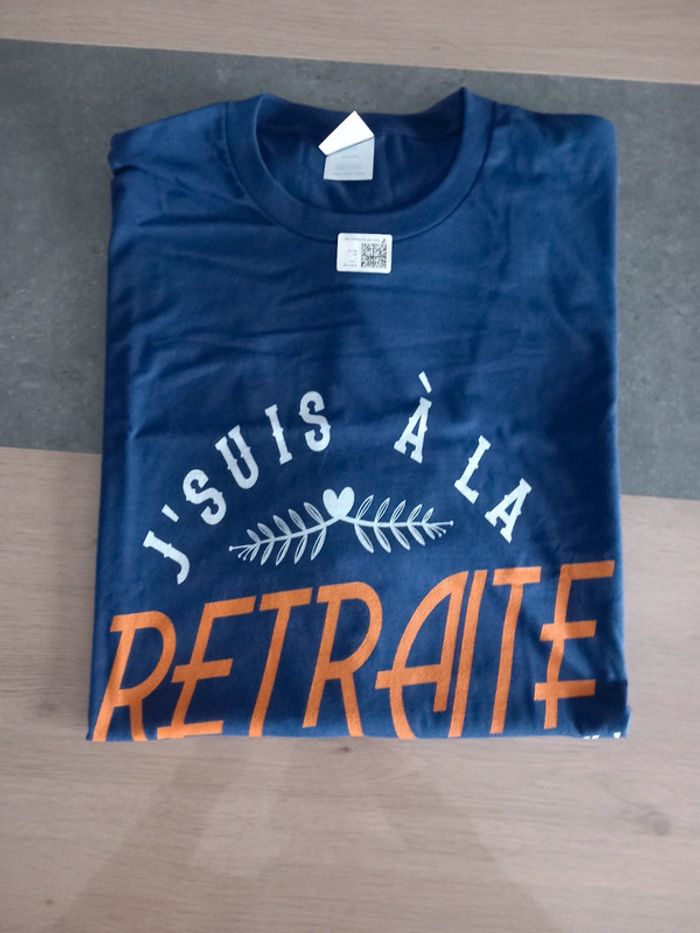 Tee-shirt je suis à la retraite - photo numéro 7