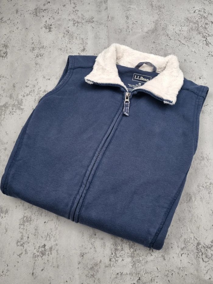 Veste sans manches fourrée L.L. Bean bleu – Taille M Femme