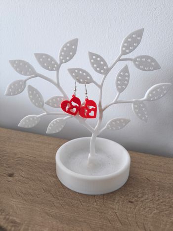 Boucles d'oreilles impression 3D 