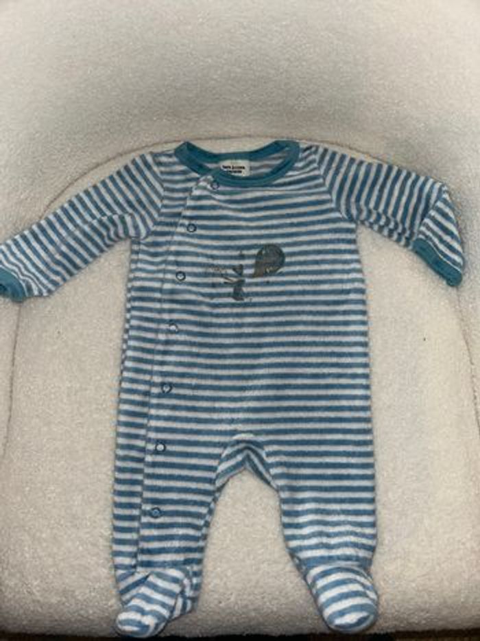 Pyjama velours bébé taille naissance