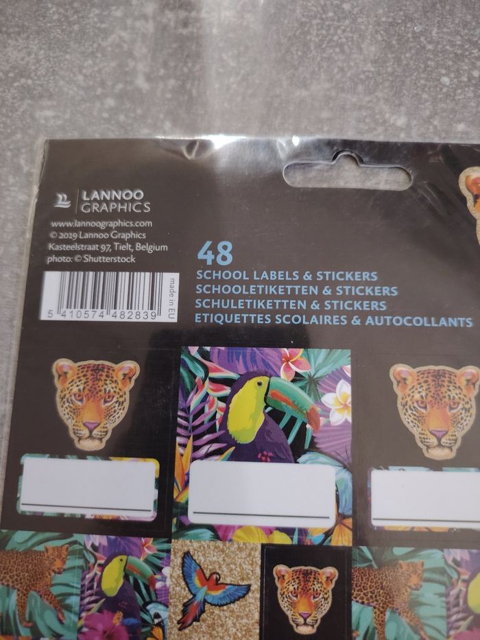Lot 48 étiquettes scolaires et autocollants lannoo graphics - photo numéro 2