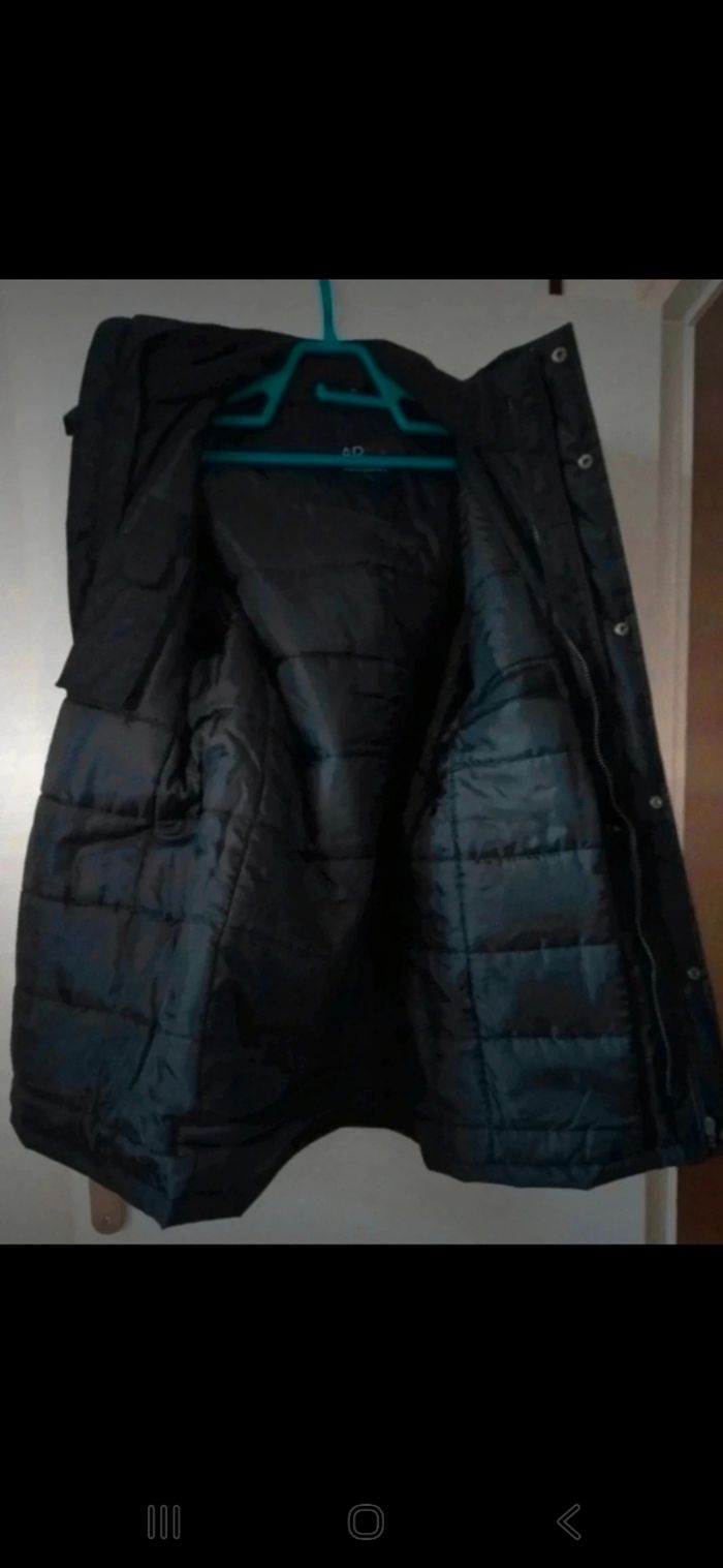 Parka noire homme avec poches capuche taille M arc uniformes - photo numéro 7