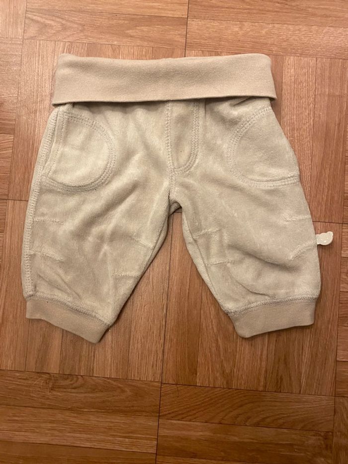 Pantalon jogging en velours beige Kiabi Baby - photo numéro 2