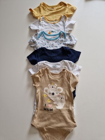 Lot de 6 bodies bébé garçon  24 mois 0