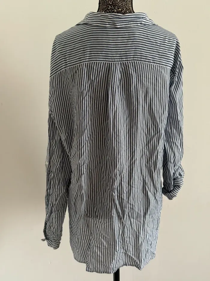 Chemise légère rayée Zara – Taille L – Très bon état - photo numéro 4