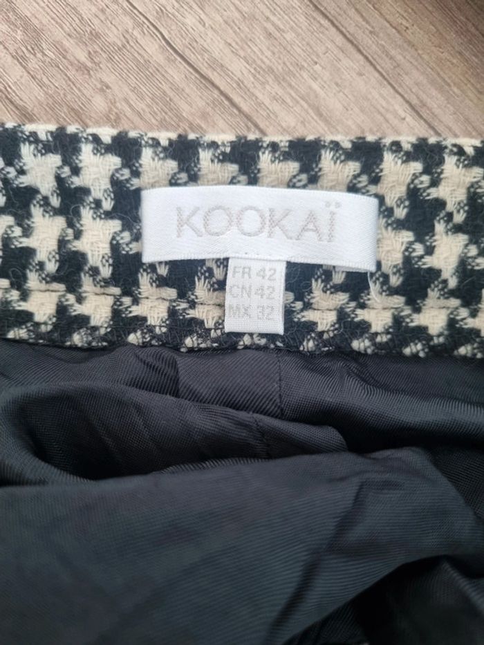 Short jupe Kookai motif damier en laine - photo numéro 15