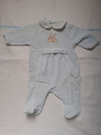 Babygros bleu clair motif oursons