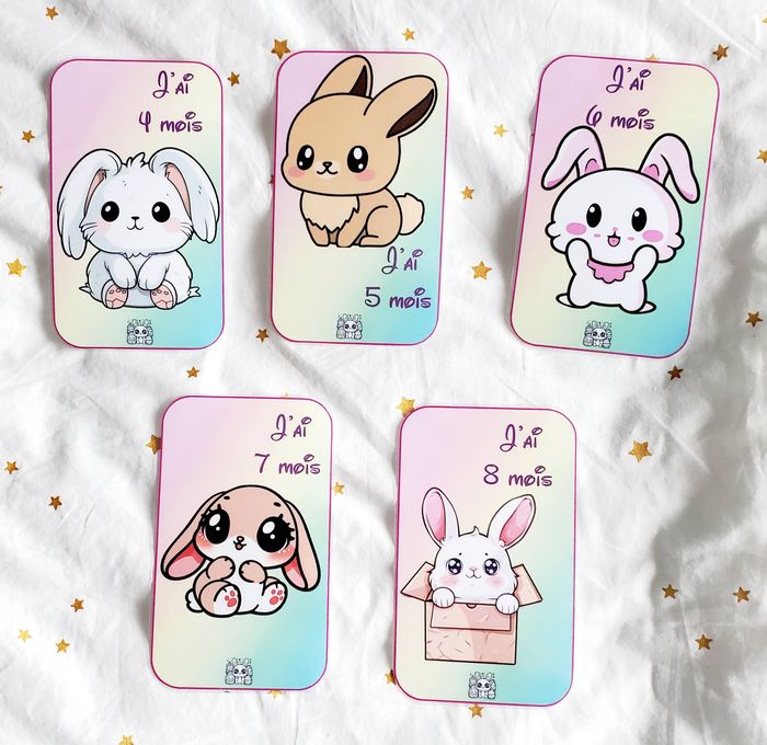 Cartes étape - Lapin Kawaï - photo numéro 3