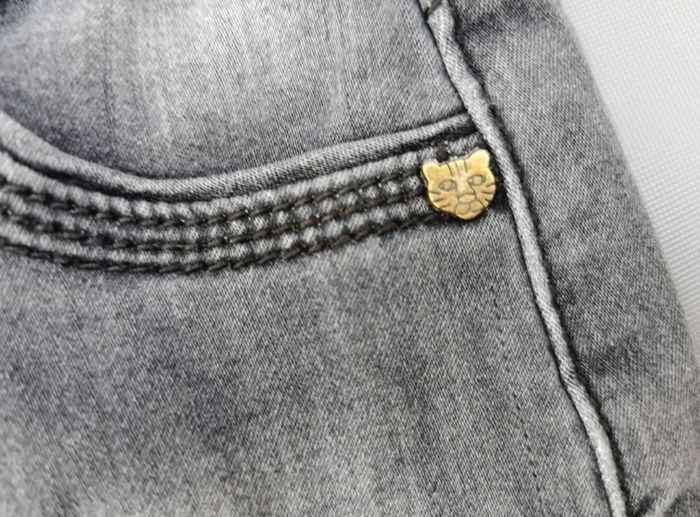 Jupe en jeans stretch 3-4 ans fille 3 pommes - photo numéro 4