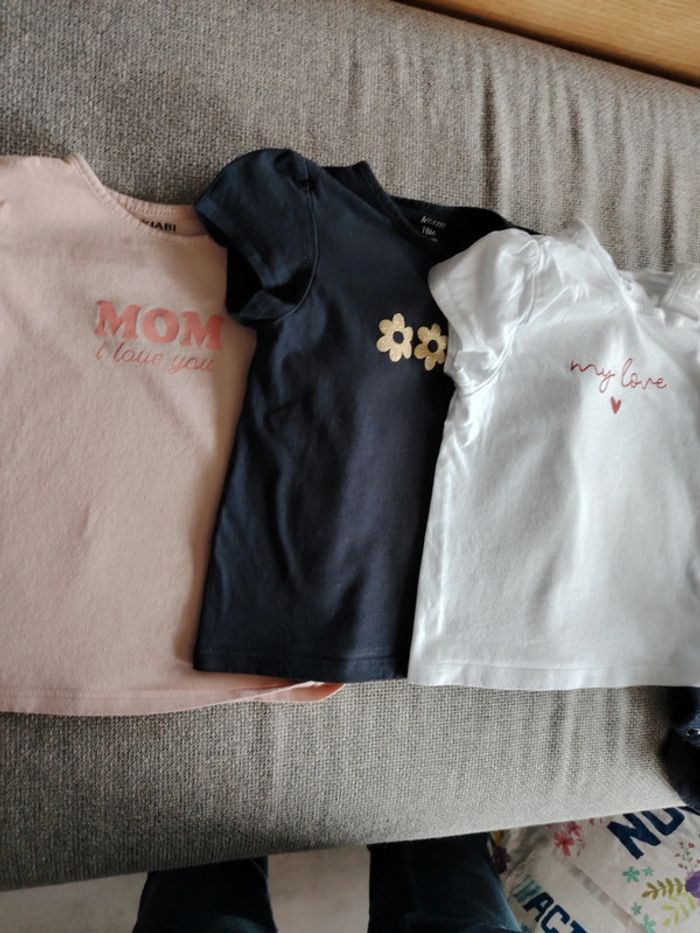 Lot t-shirts 18 mois kiabi