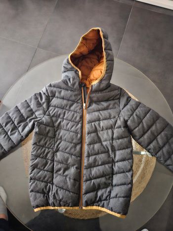 Doudoune grise garcon 10 ans