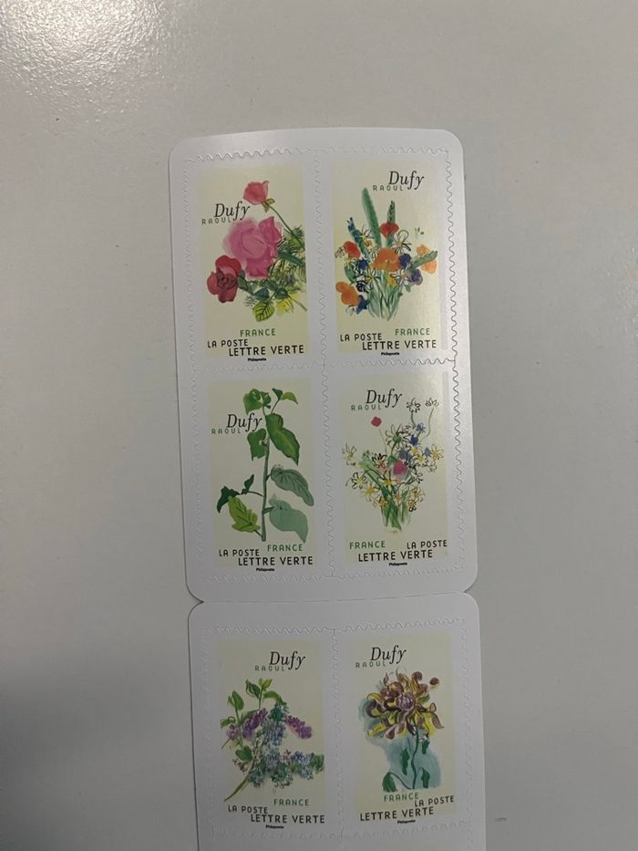 Lot 10 carnets de 12 timbres postal - photo numéro 4