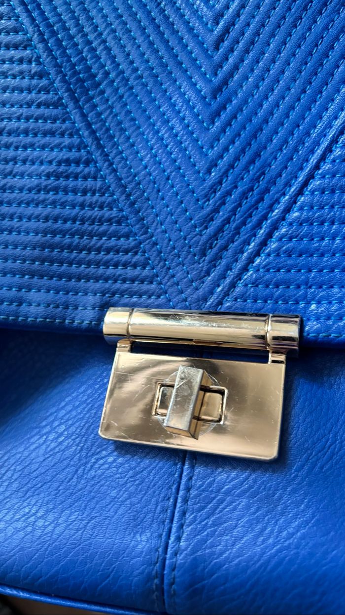 Sac bowling bandoulière bleu - photo numéro 3