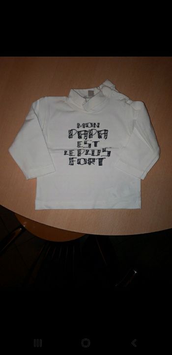 Tee-shirt col montant 6 mois