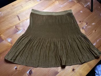 Jupe plissée camaïeu 40 doré