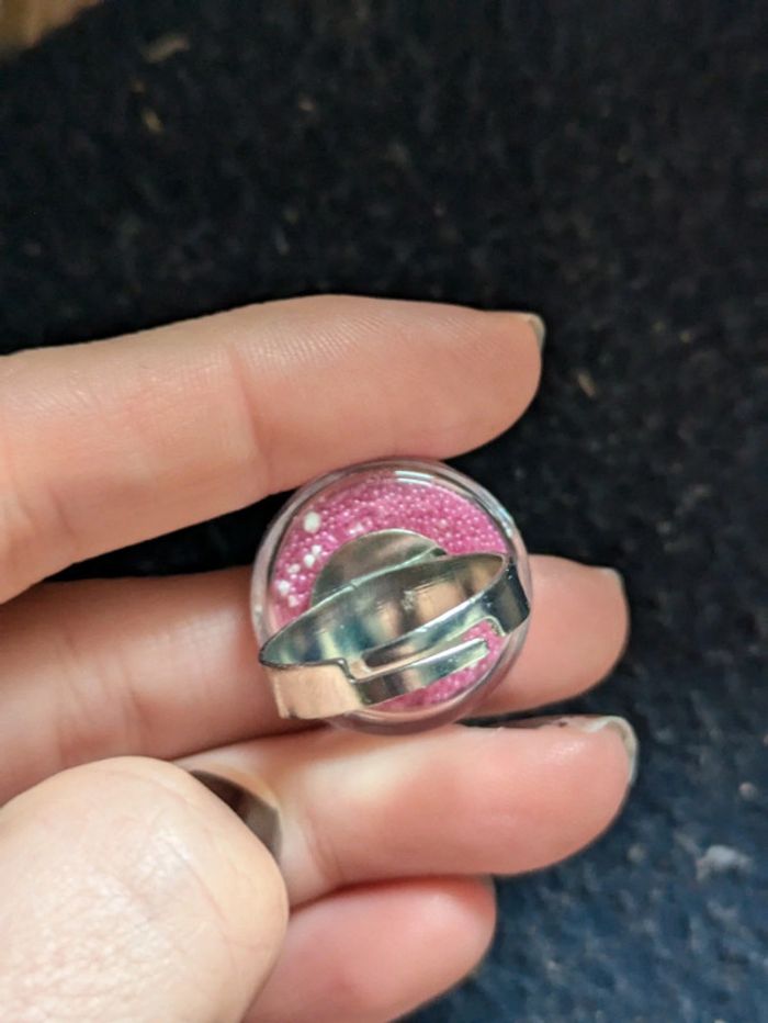 Bague ronde en verre style pylônes - photo numéro 3