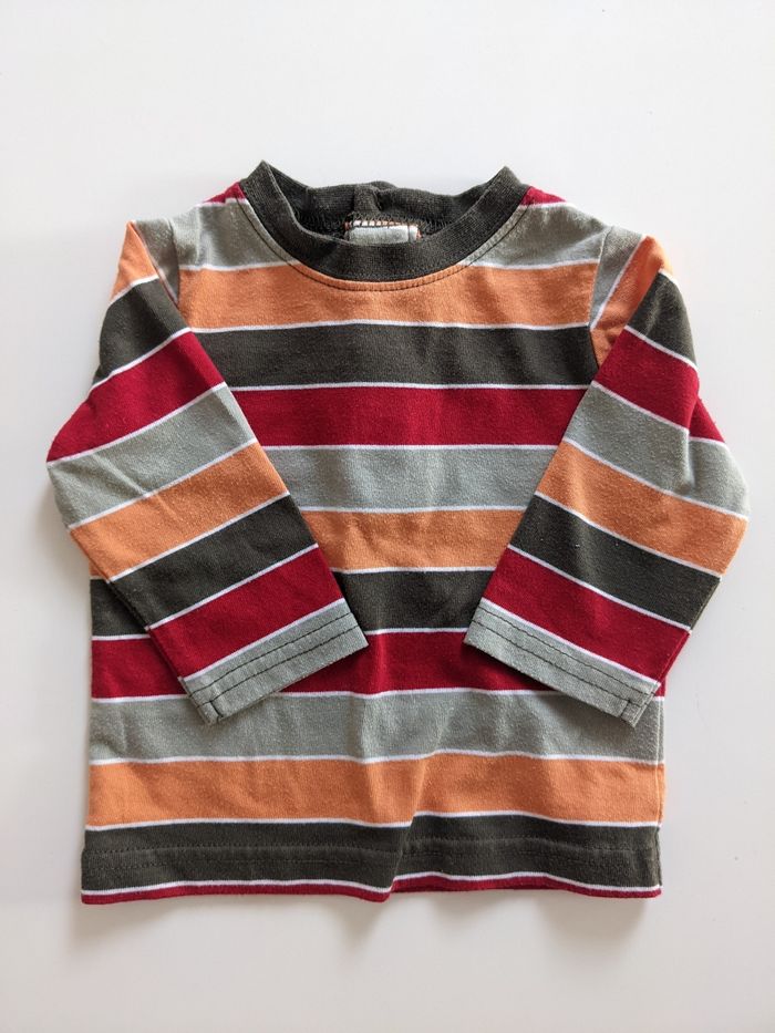 Lot de deux t-shirts manches longues - 3 mois - photo numéro 2