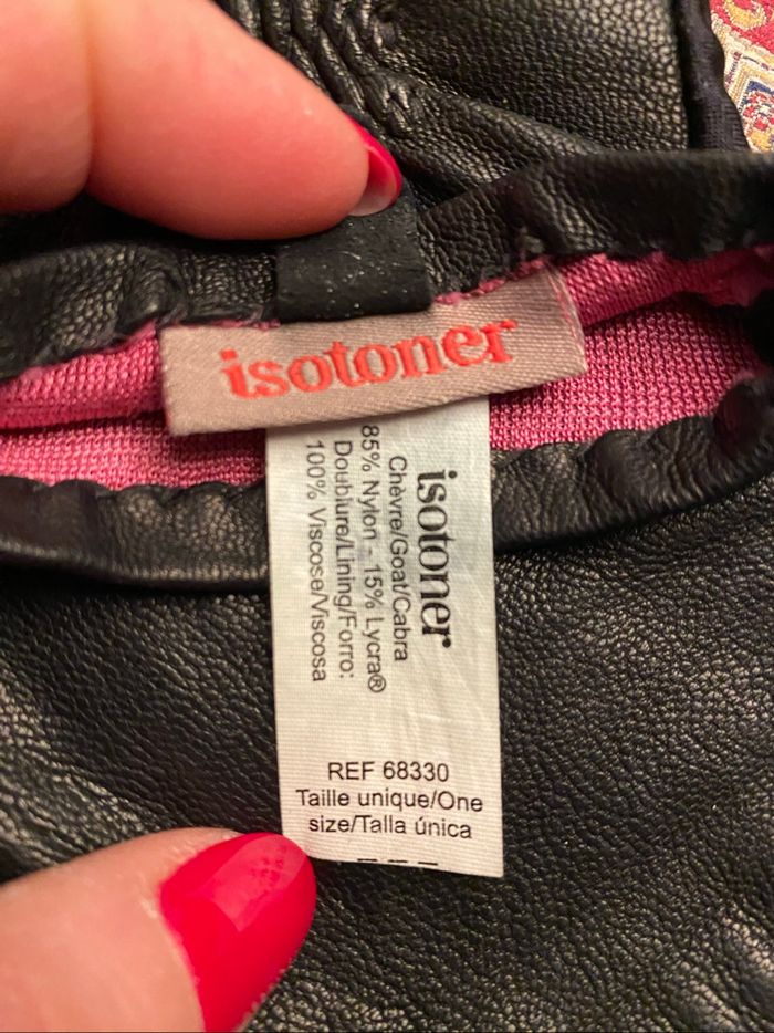 Gants Isotoner femme cuir de chèvre - photo numéro 3