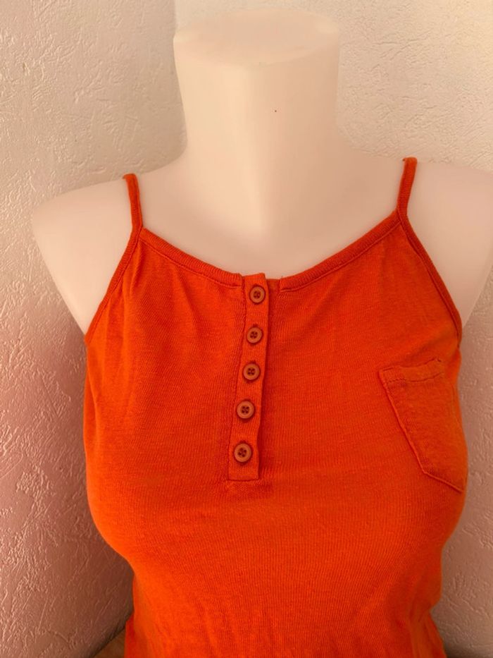 🔥 Haut orange à bretelles La Redoute 🔥 - photo numéro 3