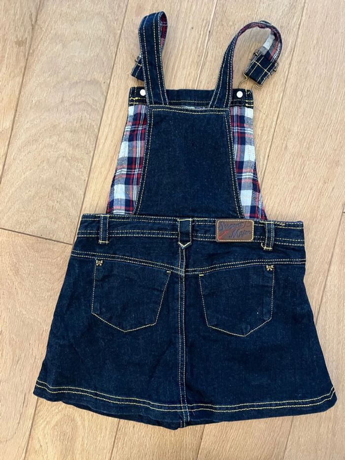 Robe salopette en jean sergent major 6 ans neuf sans étiquette - photo numéro 3