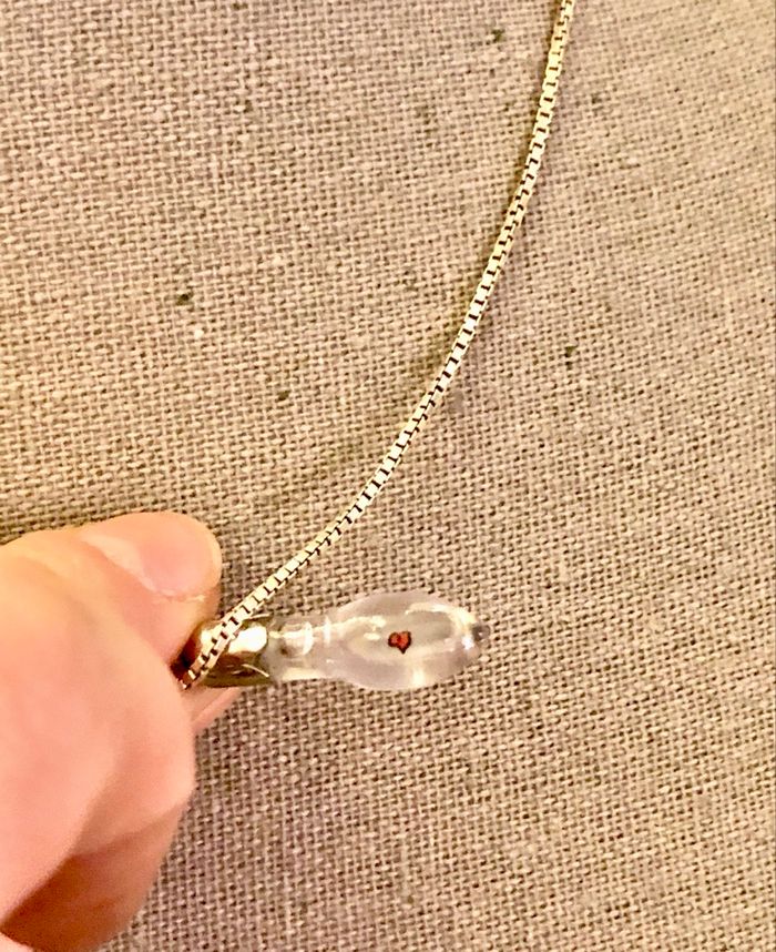 💜 Collier graine de riz prénom Jennifer avec petit cœur 💜 - photo numéro 4