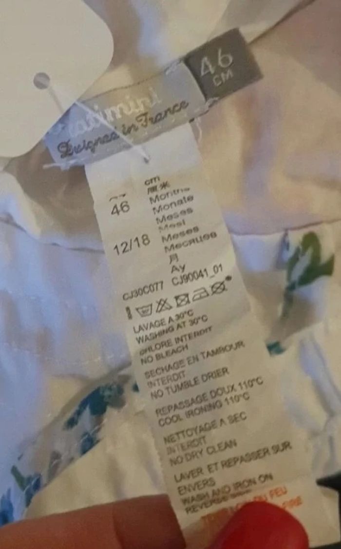 Chapeau fleuri catimini 46 cm - photo numéro 4