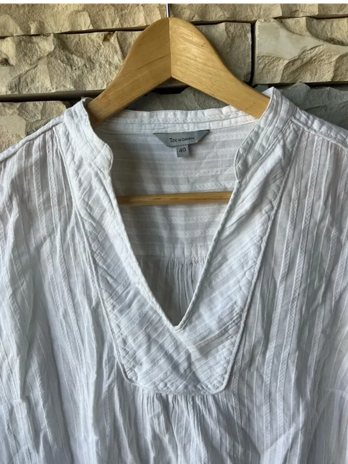 Chemise / blouse vintage - taille 40 - neuve - photo numéro 3