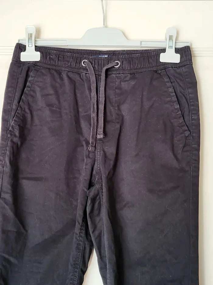 Pantalon en toile noire Kiabi - photo numéro 2