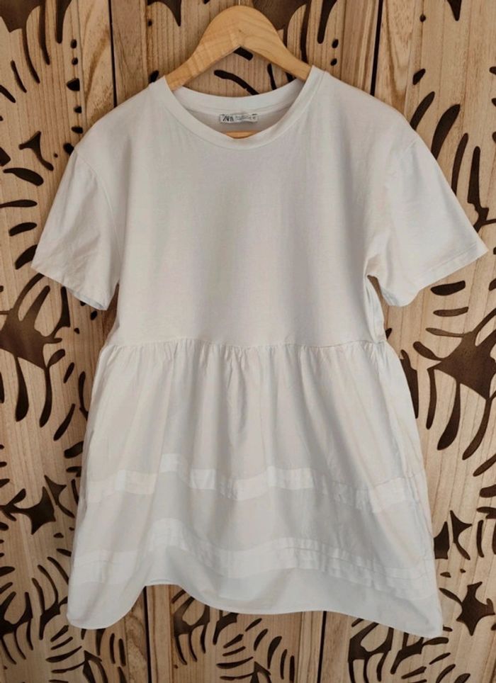 Robe blanche en coton Taille L Zara - photo numéro 5