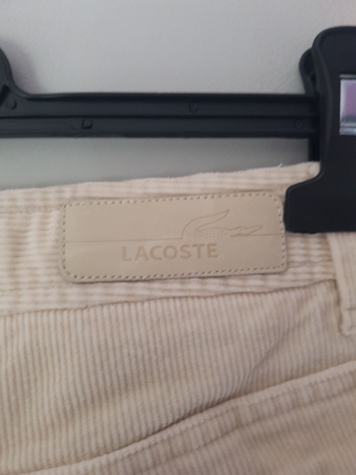 Magnifique pantalon velours côtelé taille 40 Lacoste - photo numéro 7
