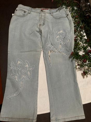 👖 Pantacourt bleu clair – Marque Budy – Taille M 🩵