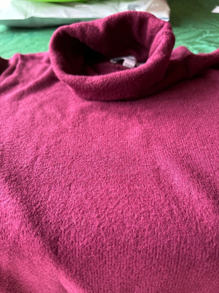 Blouse manches courtes col roulé bordeau 38 Subdued - photo numéro 4