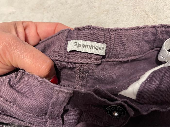 Pantalon violet - 3 pommes - 6 ans / 116 cm - photo numéro 3