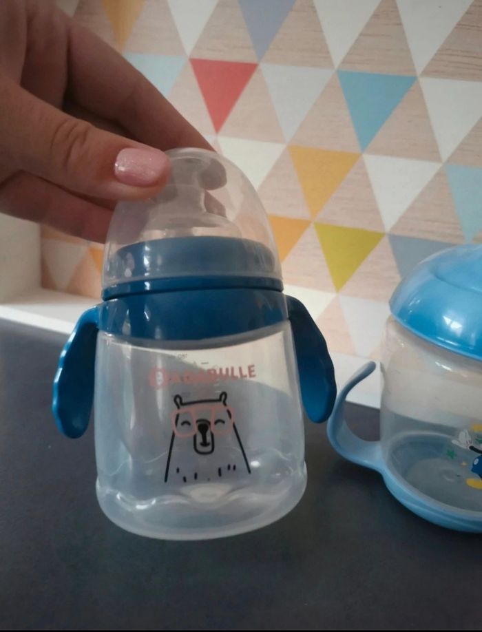 Lot Tasses d'apprentissage bébé avec poignées - photo numéro 7