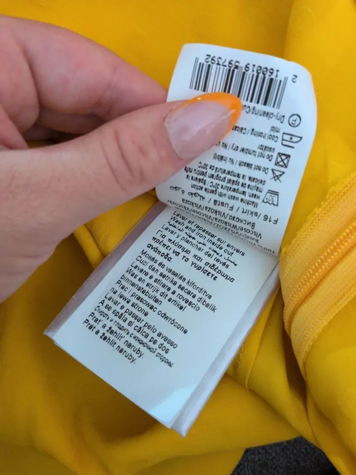 Jupe jaune asymétrique Camaïeu - Taille 36 - Neuve avec étiquette - photo numéro 6