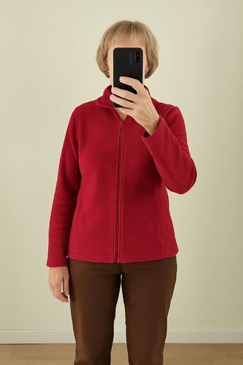 Pantalon simili cuir marron