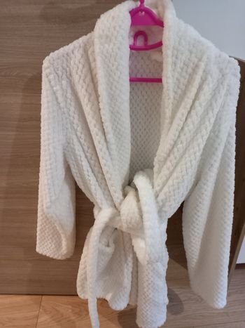 Robe de chambre blanche femme taille XXL 50-52