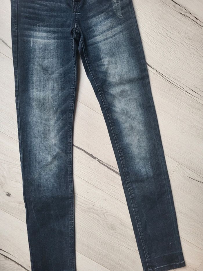 Jean bleu brut bershka 12ans garçon skinny low waist neuf - photo numéro 2