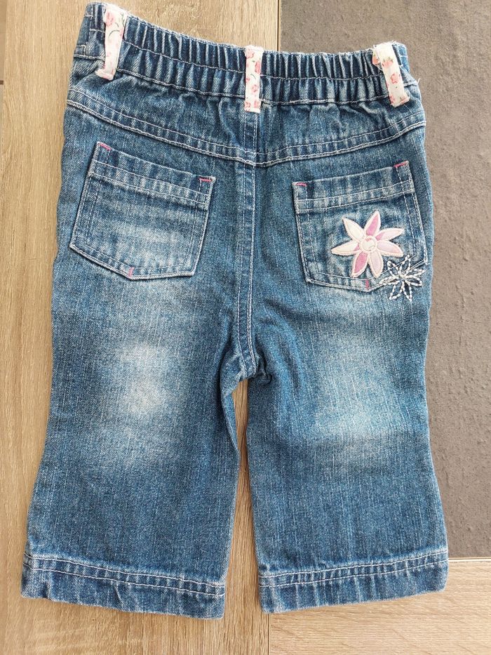 Jeans patte d'éléphant fille 100% coton - photo numéro 2