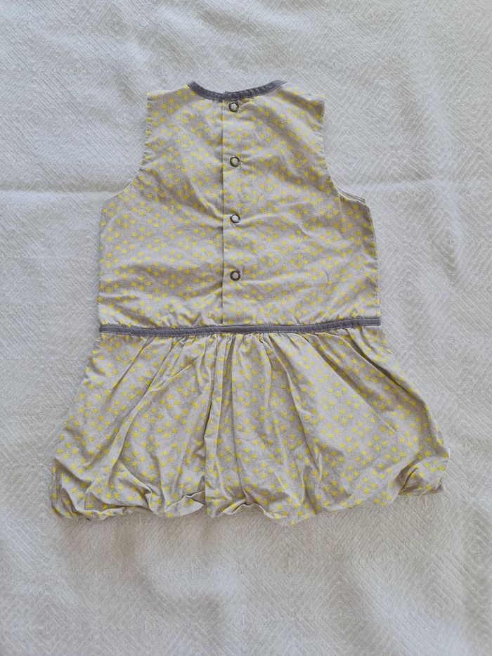 Robe jaune et grise été Obaïbi 6 mois - photo numéro 2