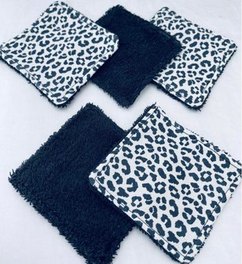 Lingettes lot de 5 lavable et réutilisable