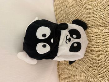 peluche Souris Panda reversible émotion tema sbabam blanc noir Marron Cat Plush