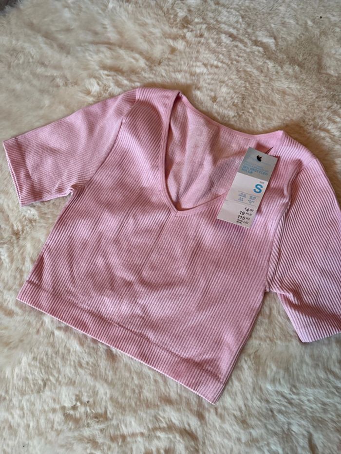 T-shirt crop top rose Primark - photo numéro 2