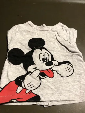 Tee shirt longues manches disney Mickey 1 mois