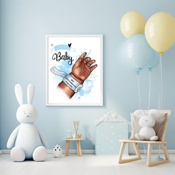 affiche naissance personnalisé